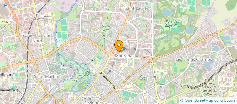 localisation de l'entreprise COPRO IM CALIFORNIE  RENNES