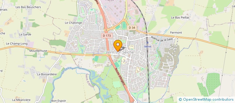 localisation de l'entreprise COPRO IM CALYPSO BOREAL  VERN-SUR-SEICHE