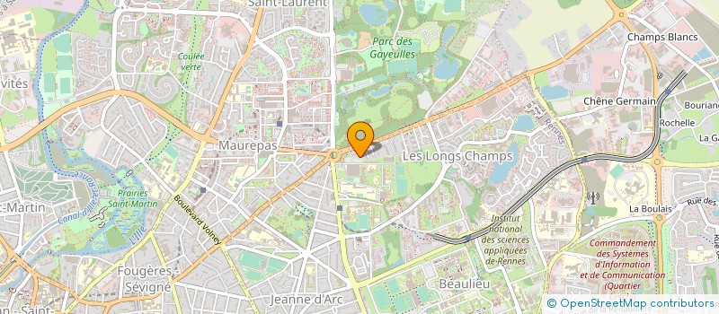 localisation de l'entreprise COPRO IM CHATEAU DE MAUREPA  RENNES