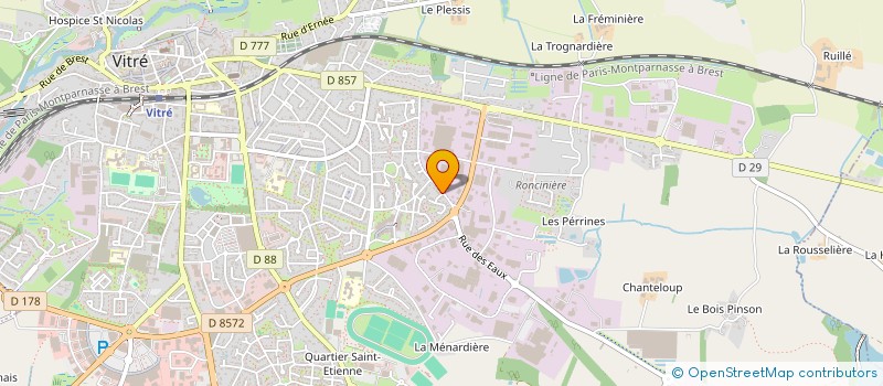 localisation de l'entreprise COPRO IM CYTISES  VITRE