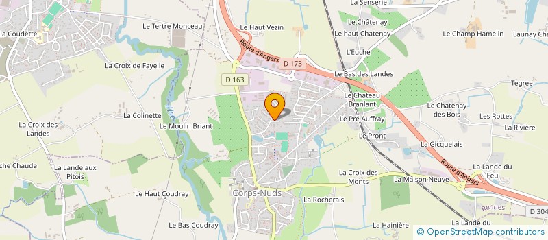 localisation de l'entreprise COPRO IM IRIS - 11 A 30 RUE DE LA REPUBLIQUE  CORPS-NUDS