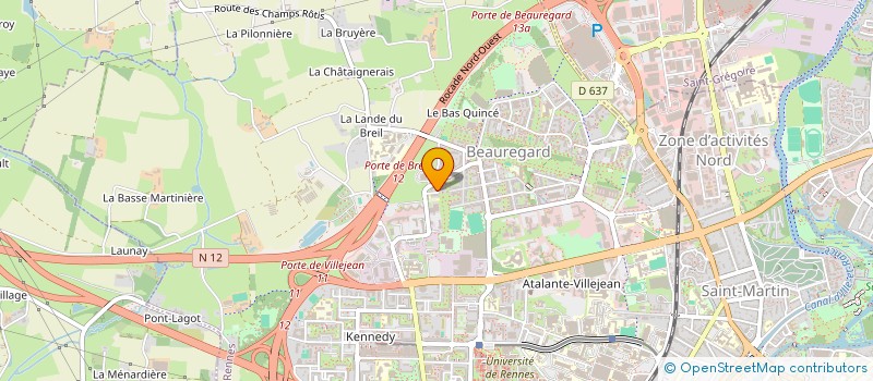 localisation de l'entreprise COPRO IM L ATELIER DES TROIS A B  RENNES