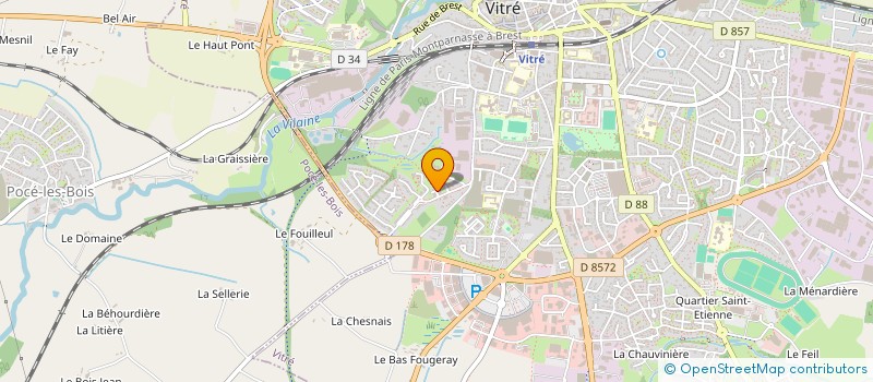 localisation de l'entreprise COPRO IM LE DOMAINE DE BEAUVAIS A C D  VITRE