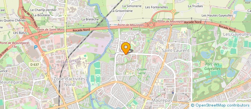 localisation de l'entreprise COPRO IM LE VIRGO/LES CHENES  RENNES