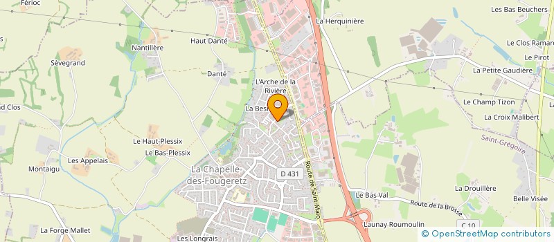 localisation de l'entreprise COPRO IM LES COTTAGES DE LA BESNERAIE 2  LA CHAPELLE-DES-FOUGERETZ