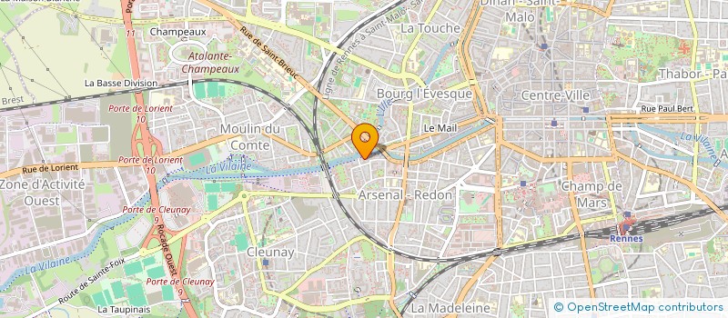 localisation de l'entreprise COPRO IM LES DEUX RIVIERES  RENNES