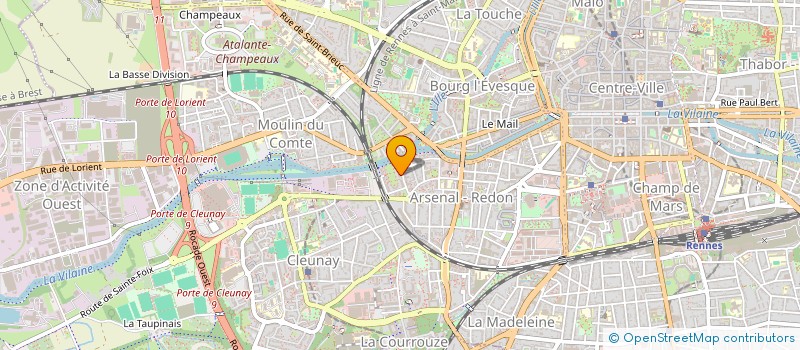 localisation de l'entreprise COPRO IM. ONDINE  RENNES