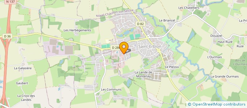 localisation de l'entreprise COPRO IM PRE MORAND 12 AU 14  SAINT-ERBLON