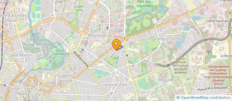 localisation de l'entreprise COPRO IM R FOUGERES  RENNES