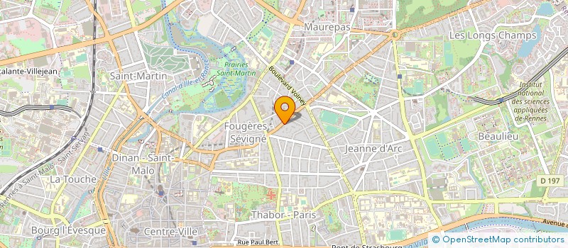 localisation de l'entreprise COPRO IM R FOUGERES  RENNES