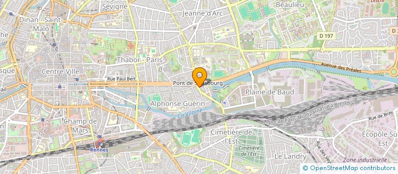 localisation de l'entreprise COPRO IM RES BD VILLEBOIS MAREUIL  RENNES