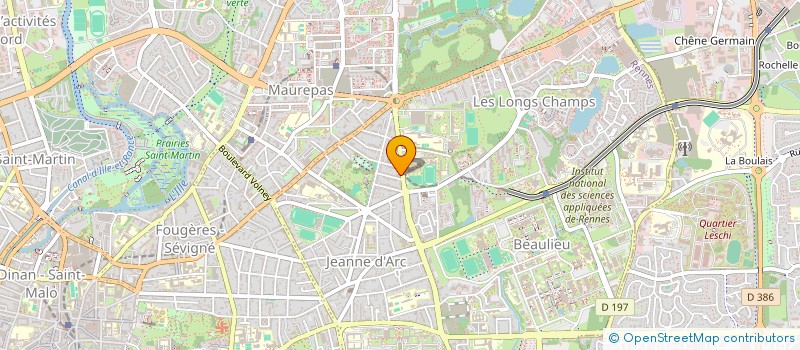 localisation de l'entreprise COPRO IM. RES. L'OREE DU PARC  RENNES