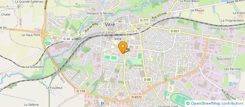 localisation de l'entreprise COPRO IM. RESIDENCE LA GAULAYRIE  VITRE