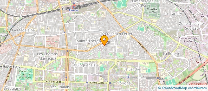 localisation de l'entreprise COPRO IM THEBAUDAIS  RENNES