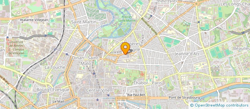 localisation de l'entreprise COPRO IM44  RUE JEAN GUEHENNO  RENNES