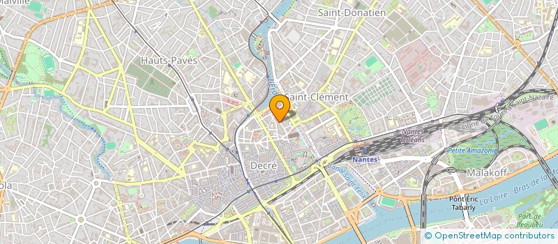 localisation de l'entreprise COPRO IMB 13 RUE DU ROI ALBERT  NANTES