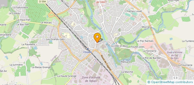 localisation de l'entreprise COPRO IMB LE CONNETABLE  CLISSON