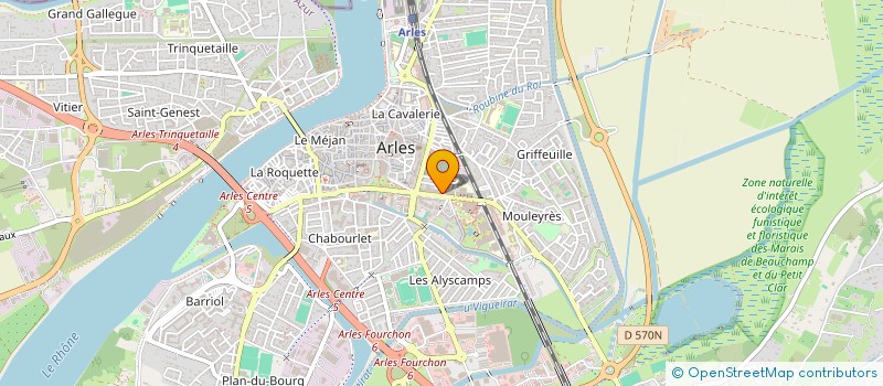 localisation de l'entreprise COPRO IMM 22 BD VICTOR HUGO  ARLES