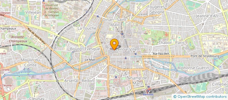 localisation de l'entreprise COPRO IMM 8 RUE DE LA PSALETTE  RENNES