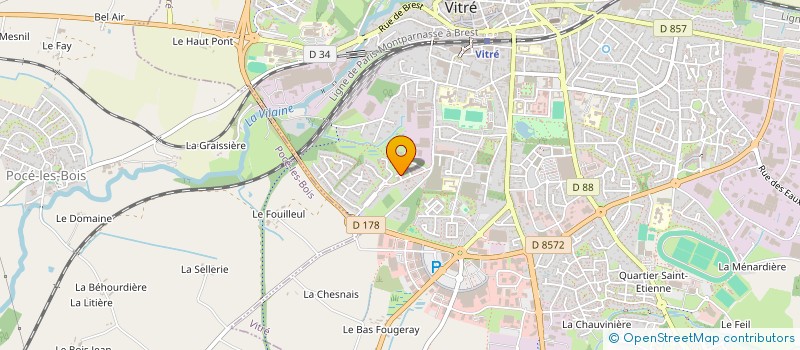 localisation de l'entreprise COPRO IMM DOMAINE DE BEAUVAIS SS  VITRE