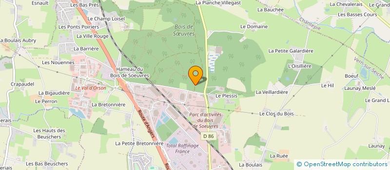 localisation de l'entreprise COPRO IMM HAMEAU DU BOIS SOEUVRES  VERN-SUR-SEICHE