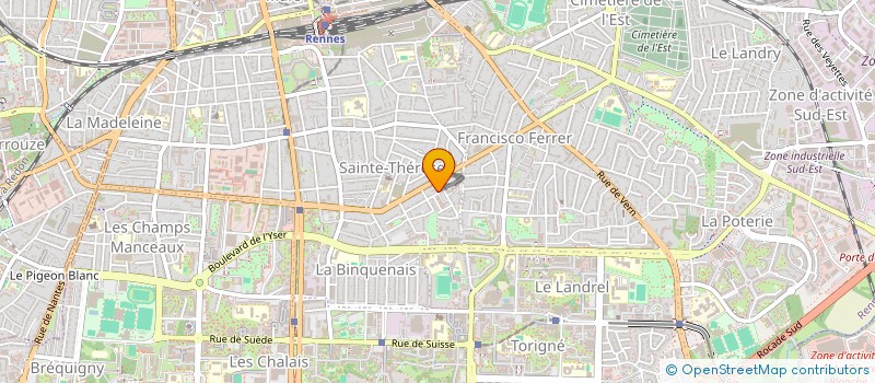 localisation de l'entreprise COPRO IMM LE LOUVIOT 7-9  RENNES