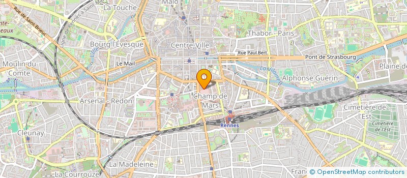 localisation de l'entreprise COPRO IMM LES OREADES 1 A 3  RENNES