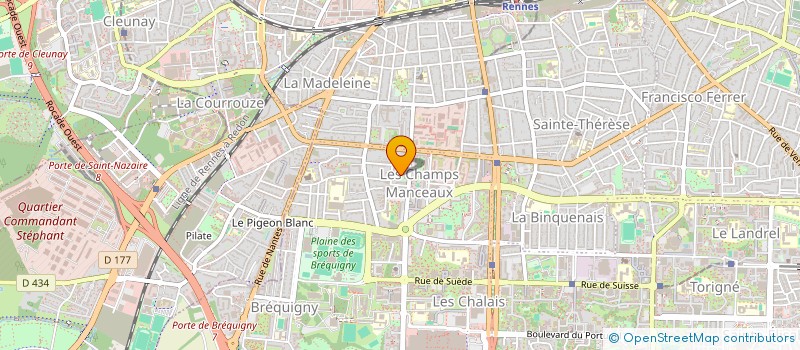 localisation de l'entreprise COPRO IMM LOUIS JOUVET 26-28-30  RENNES