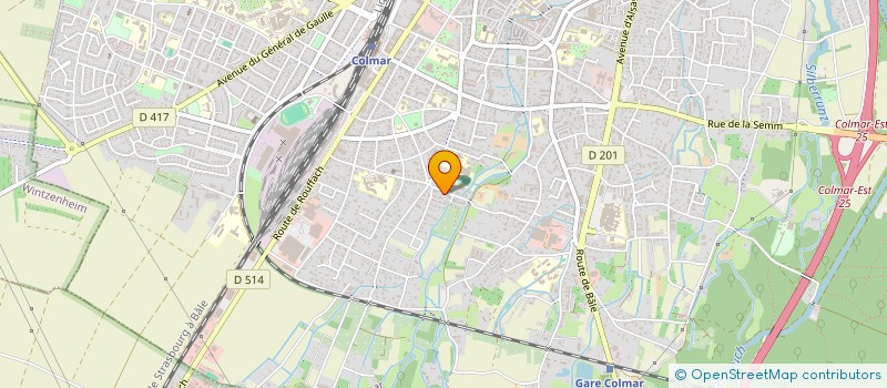 localisation de l'entreprise COPRO IMM TREFLES  COLMAR