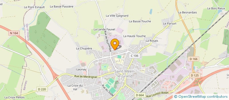 localisation de l'entreprise COPRO IMMEUBLE L ABBAYE  SAINT-MEEN-LE-GRAND