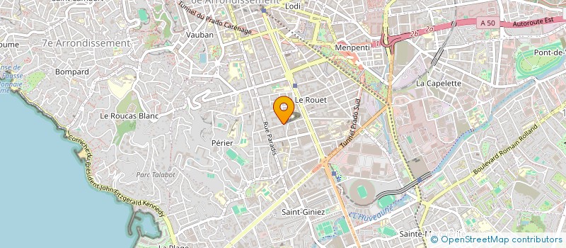 localisation de l'entreprise COPRO ISPAHAN à MARSEILLE