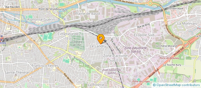 localisation de l'entreprise COPRO JARDINS HAUT SANCE 2  RENNES