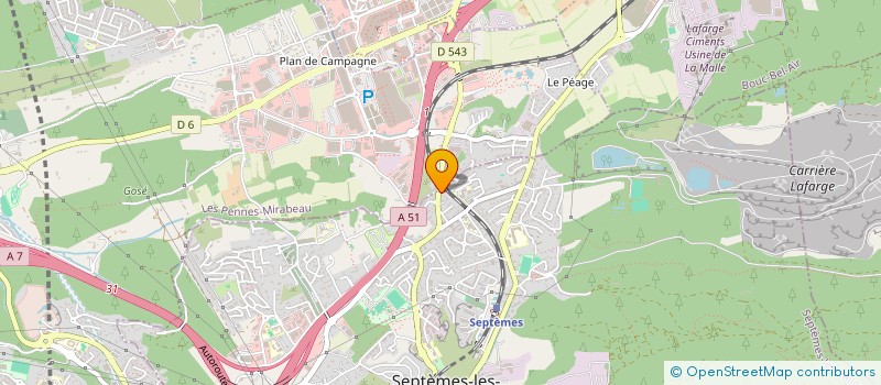 localisation de l'entreprise COPRO L ETOILE à SEPTEMES LES VALLONS