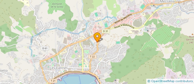 localisation de l'entreprise COPRO L OREE DU BOIS B ET C  AJACCIO