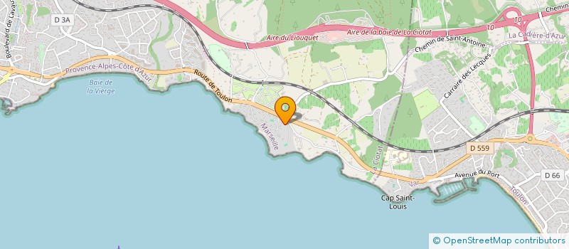 localisation de l'entreprise COPRO LA BAIE DES ANGES à LA CIOTAT