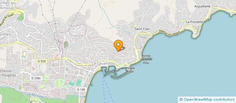localisation de l'entreprise COPRO LA LEZARDIERE à LE LAVANDOU