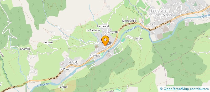 localisation de l'entreprise COPRO LA PASTOURELLE  PRIVAS