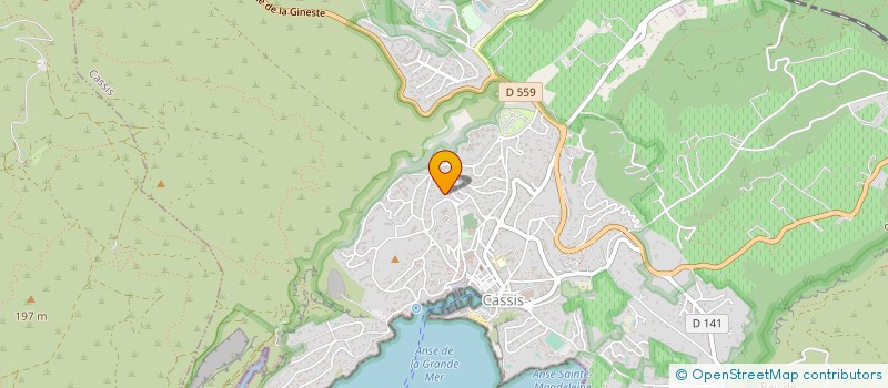 localisation de l'entreprise COPRO LA PINEDE  CASSIS