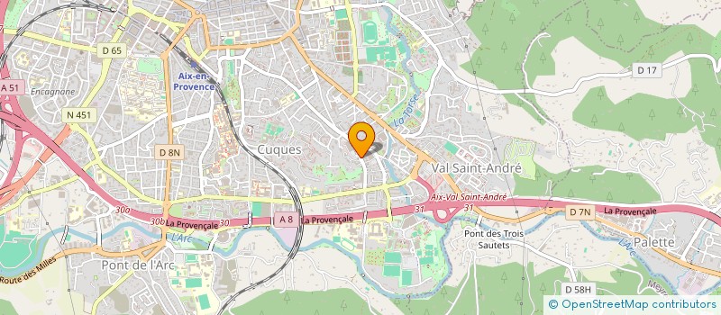 localisation de l'entreprise COPRO LA TREILLE à AIX-EN-PROVENCE