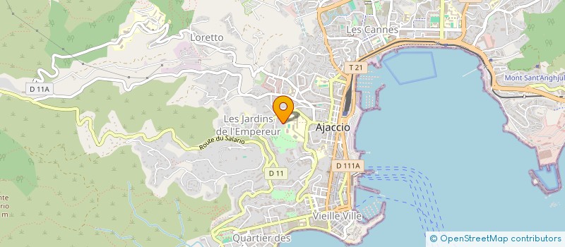 localisation de l'entreprise COPRO LAETITIA BONAPARTE  AJACCIO