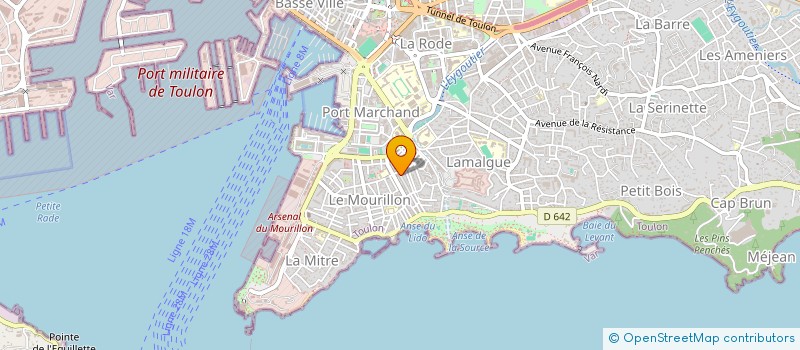 localisation de l'entreprise COPRO LAMALGUE  TOULON