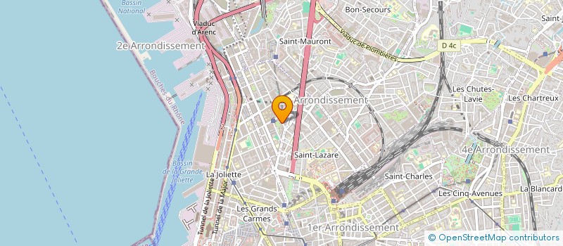 localisation de l'entreprise COPRO LAMOTTE TOURTEL  MARSEILLE