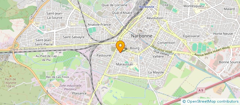 localisation de l'entreprise COPRO LE BOURGET  NARBONNE