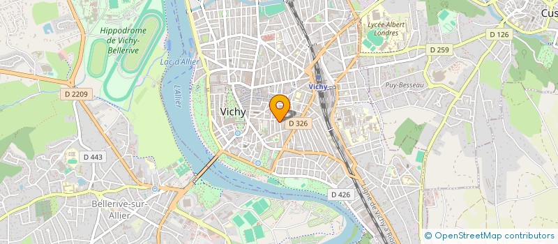 localisation de l'entreprise COPRO LE CARNOT  VICHY