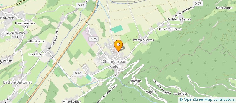 localisation de l'entreprise COPRO LE CHAMOYARD  CHAMOUX-SUR-GELON