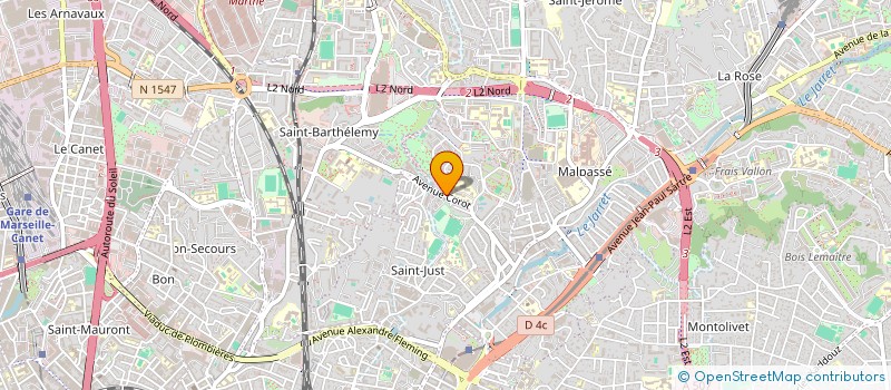 localisation de l'entreprise COPRO LE COROT F à MARSEILLE