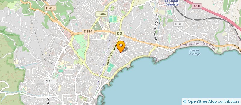 localisation de l'entreprise COPRO LE COSMOS  LA CIOTAT