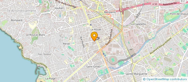 localisation de l'entreprise COPRO LE GOYA BAT B à MARSEILLE