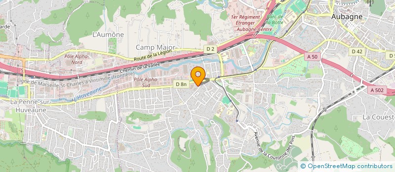 localisation de l'entreprise COPRO LE GRAND CEDRE à AUBAGNE