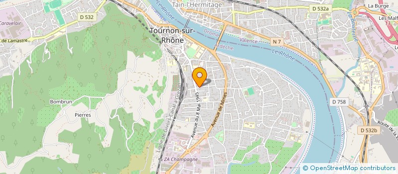 localisation de l'entreprise COPRO LE MALLARME à TOURNON-SUR-RHONE
